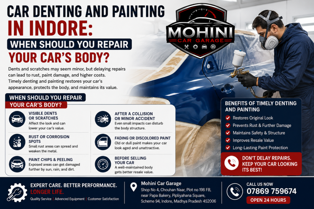 Car Denting and Painting in Indore: When Should You Repair Your Car’s Body?